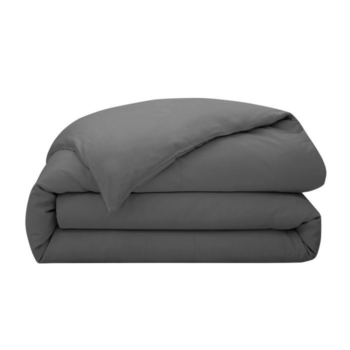 Housse de couette "Prestige" 100% Satin de coton Peigné 120 fils /cm² Coton Pur - Prestige Graphite - Housse de couette 260 x 240 cm