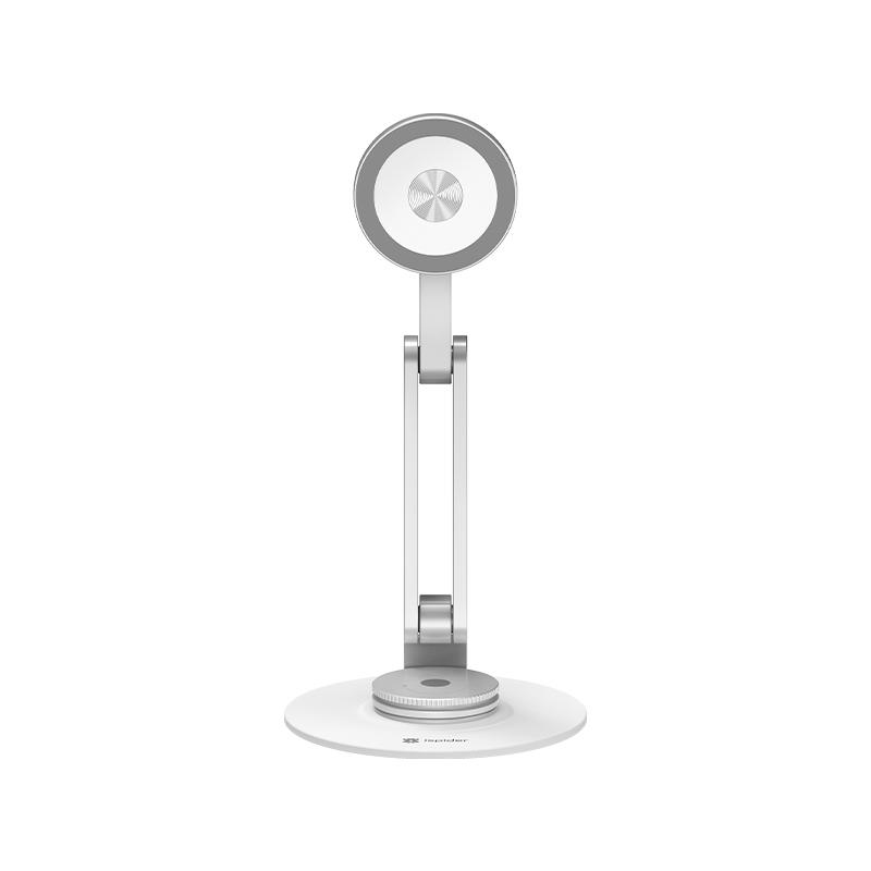 Портативная складная подставка для телефона из алюминия с вращением на 360 градусов, умным отслеживанием, магнитным держателем для телефона с регулировкой на 360 градусов