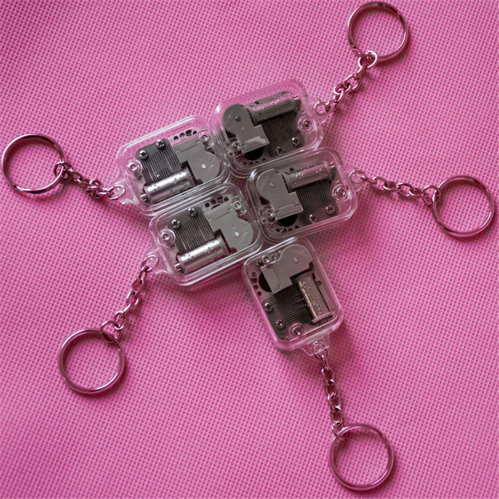 С винтами Творческий часовой механизм DIY игровой набор Механическая работа Брелки для ключей Чехол Брелоки Музыкальные шкатулки