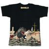 Godzilla Ukiyo-e Series T-Shirt (Giant Monster Appearing In the Ocean) (M)