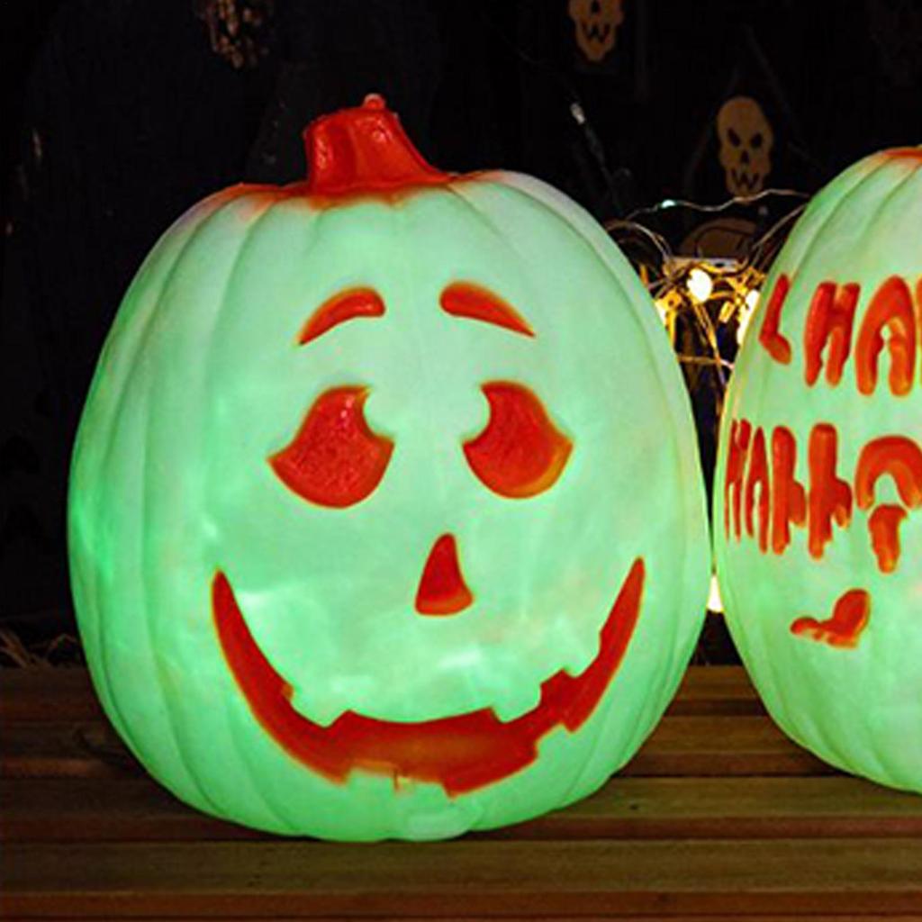 Halloween LED Pumpkin Lantern LED Light Voice Control Lantern Home Props Bar Halloween Decor LED Lantern Scene Layout Home Decor