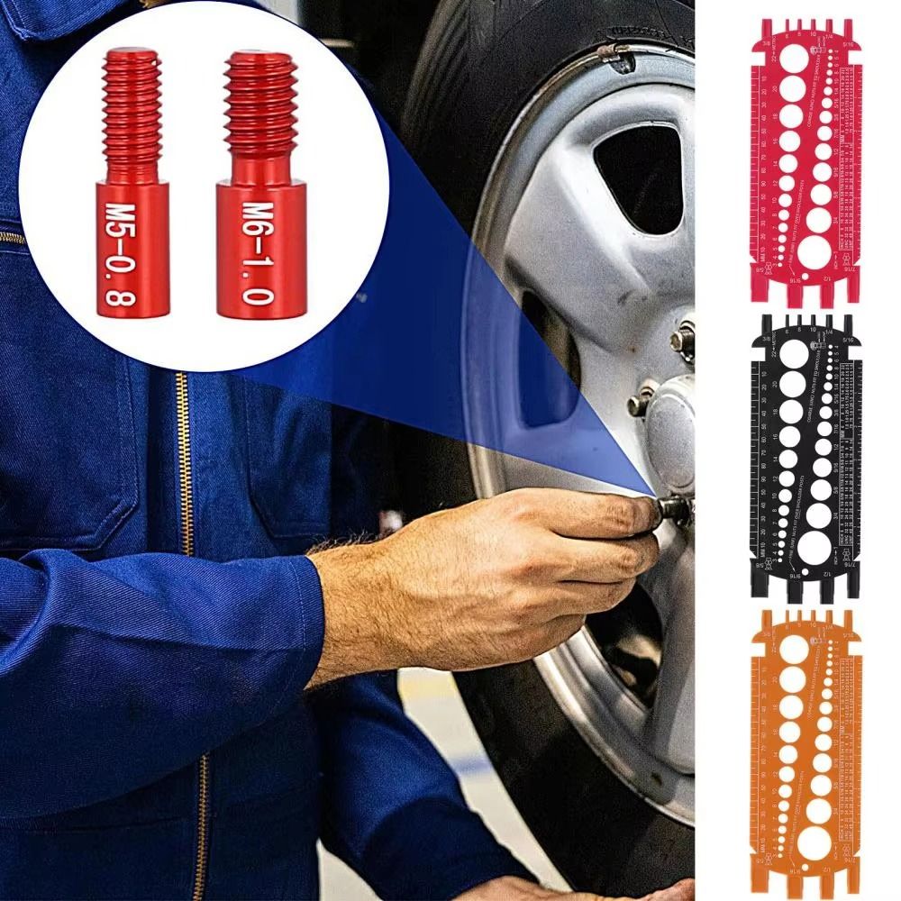 Имперский стандартный калибр гаек Метрический размер Резьбомер Измерительный инструмент Идентификация болтов и винтов