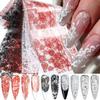 Black White Nail Foils Lace Design Nail Art Stickers Professional Nail Stickers  Nail Decoration