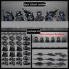 Военный спецназ MOC Строительный блок SWAT Призрачный коммандос Фигурки Полицейские солдаты Армия Оружие Оружие Детская игрушка Подарки