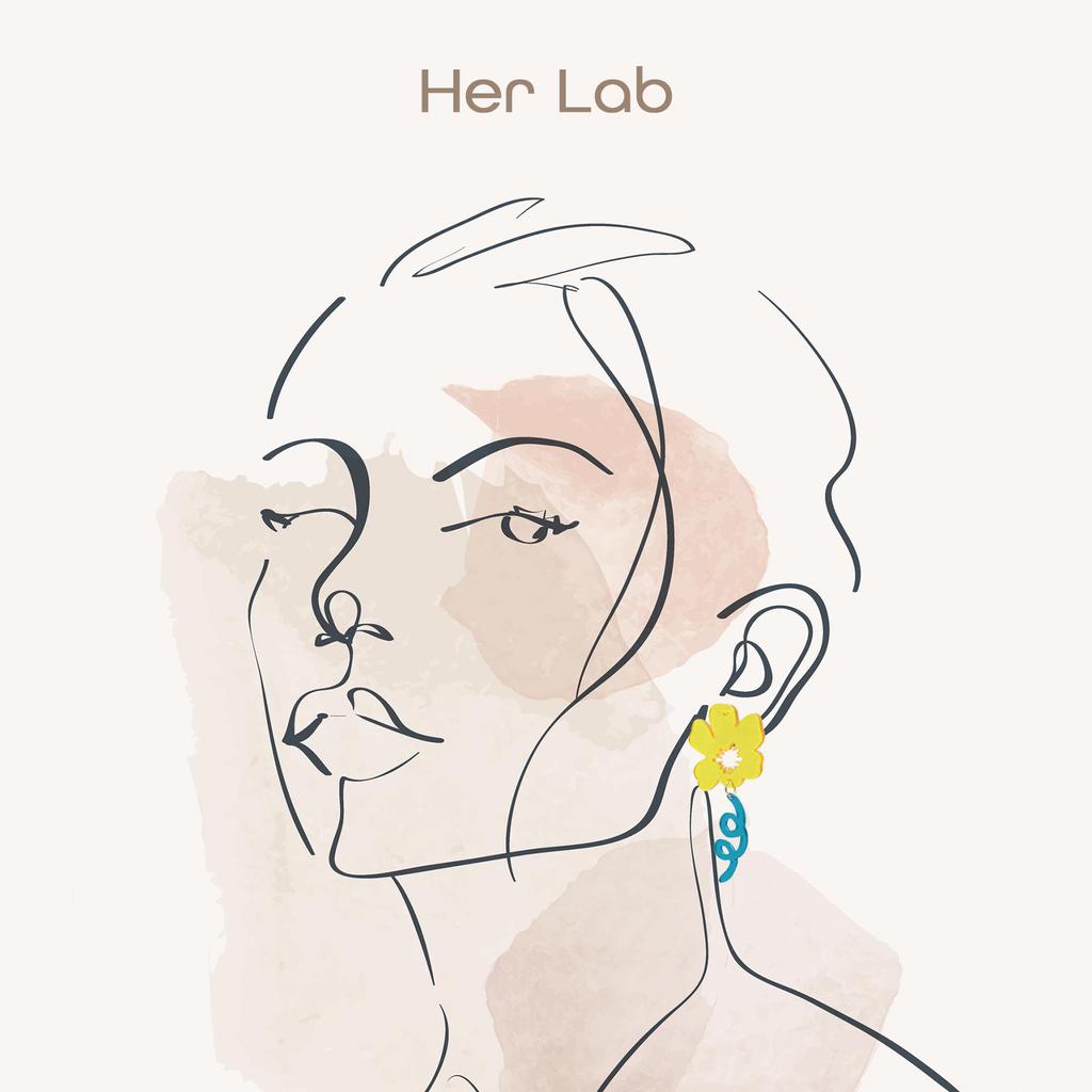 Her Lab | Серьги из прозрачной смолы со сладким жемчугом, полупрозрачные серьги, цветочные подвески для женщин, подарки на День святого Валентина Промо-распродажа Foundation Safeguard