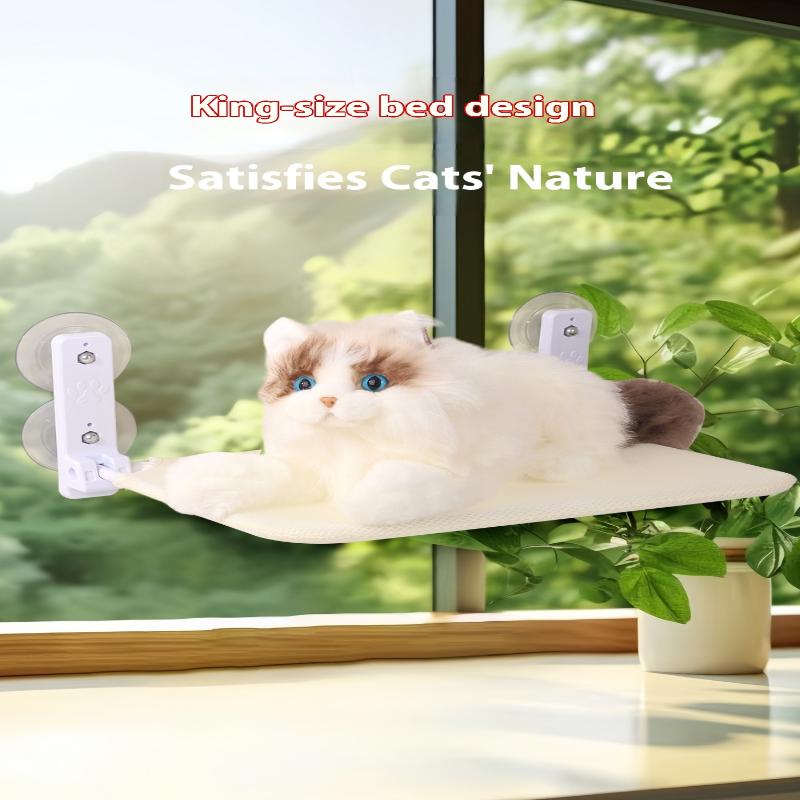 Гамак для кошки на присоске Складной гамак Подвесное гнездо для кошки Кошачья лежанка Балконное оконное стекло Гамак для кошки Домик для кошки