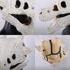 Dinosaur Head Bone Skull Mask Cosplay Animal Movable Jaw Raptor Dragon Latex Helmet Halloween Carnival Party Costume Props Gifts