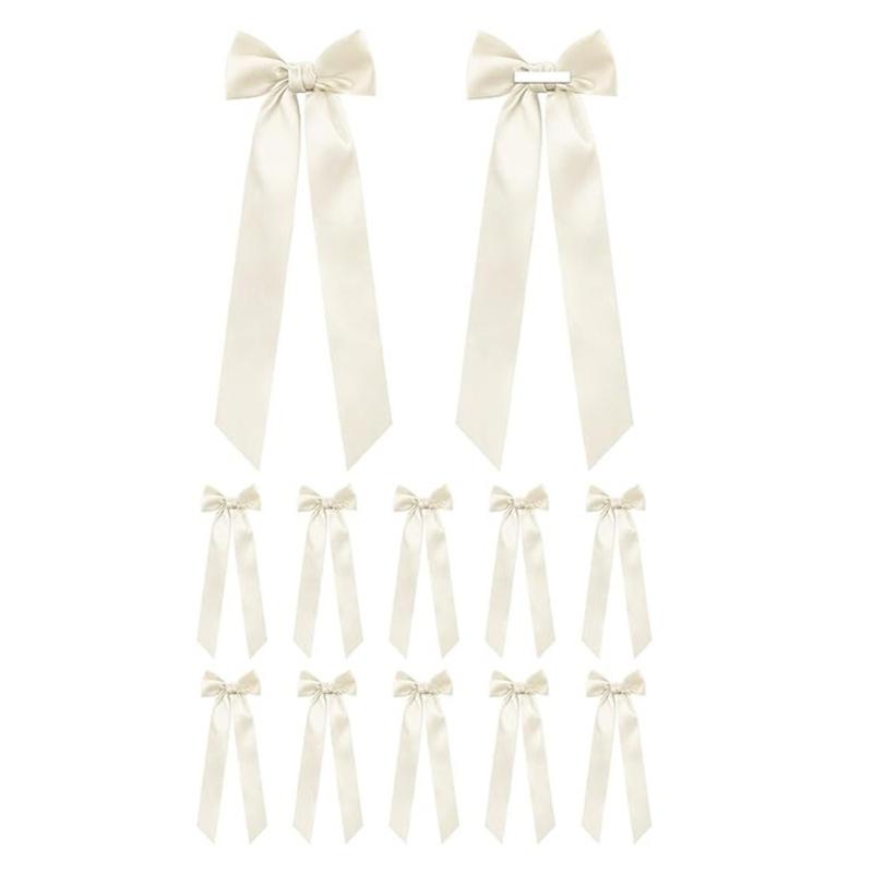 12Pcs Adhesive Ribbon Bowknot Candlestick Bowknot Ornament For Candle Holder Wedding Bridals Shower Decoration Wrapping