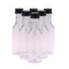 6 шт. 50 мл мини прозрачные ПЭТ многоразовые бутылки вина маленькие бутылки для вечеринок свадьбы бутылки для ликера с герметичной винтовой крышкой