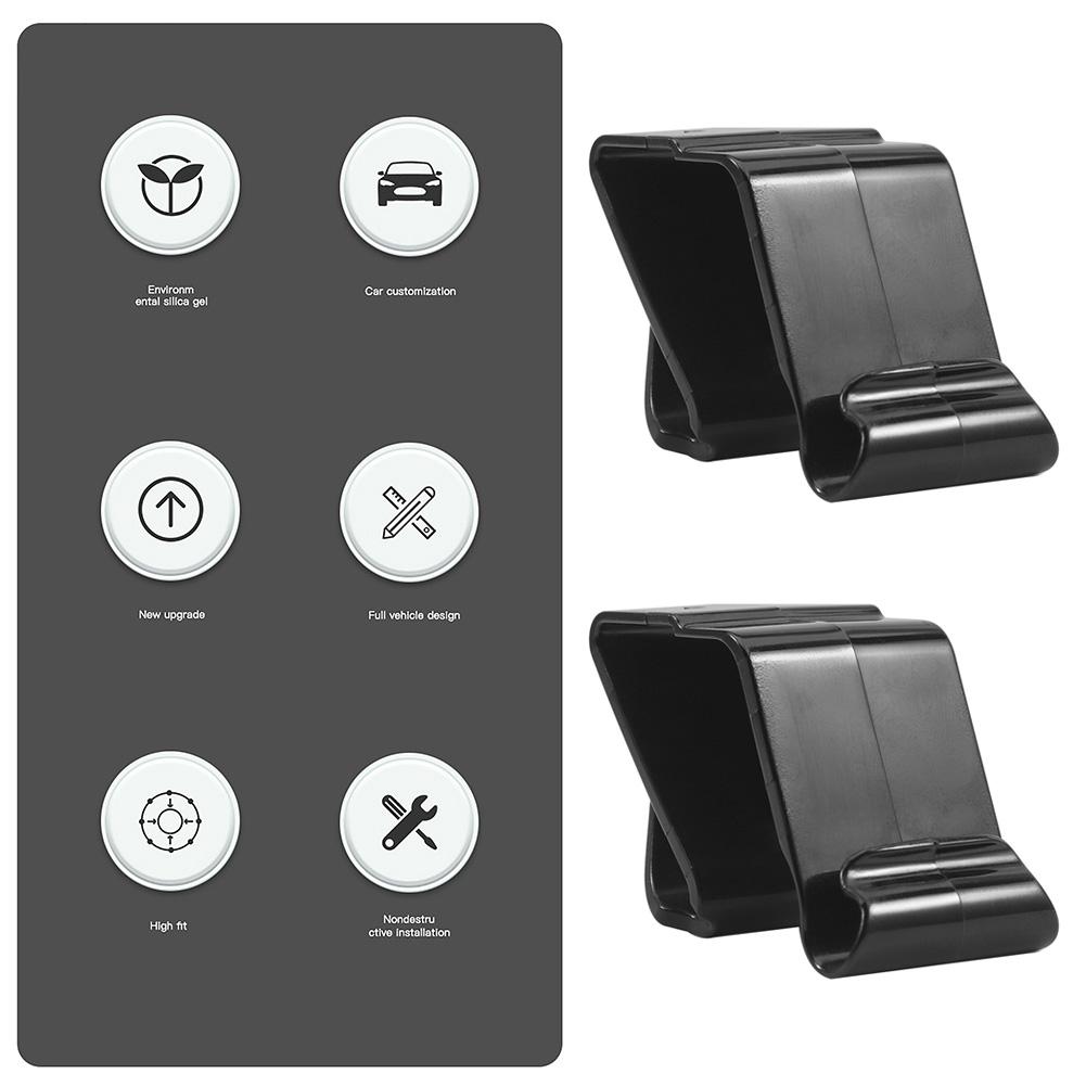 2 шт. Крючок для перчаточного ящика автомобиля, высокая грузоподъемность, пряжка для ко-пилота, крючок для хранения, аксессуары для модификации интерьера для Tesla Model 3 Y