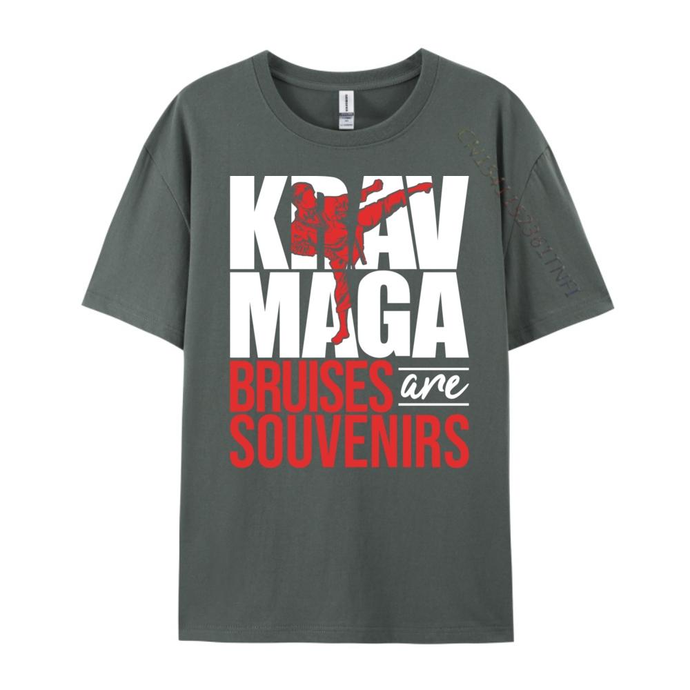Krav Maga Bruises Are Souvenirs Israeli Self Defense Mma Graphic T Shirts Men Oversized Mens Gifts Printed On