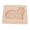 Carved Wooden Gingerbread Cookie Mold Biscuit Chocolate Press Cutter 3D Baking Sheep Stamp Mould