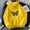 2025Fashion Trend Autumn Winter Butterfly Print Hoodie Sweatshirt for Men and Women Couple Korean Style Casual Simple Top