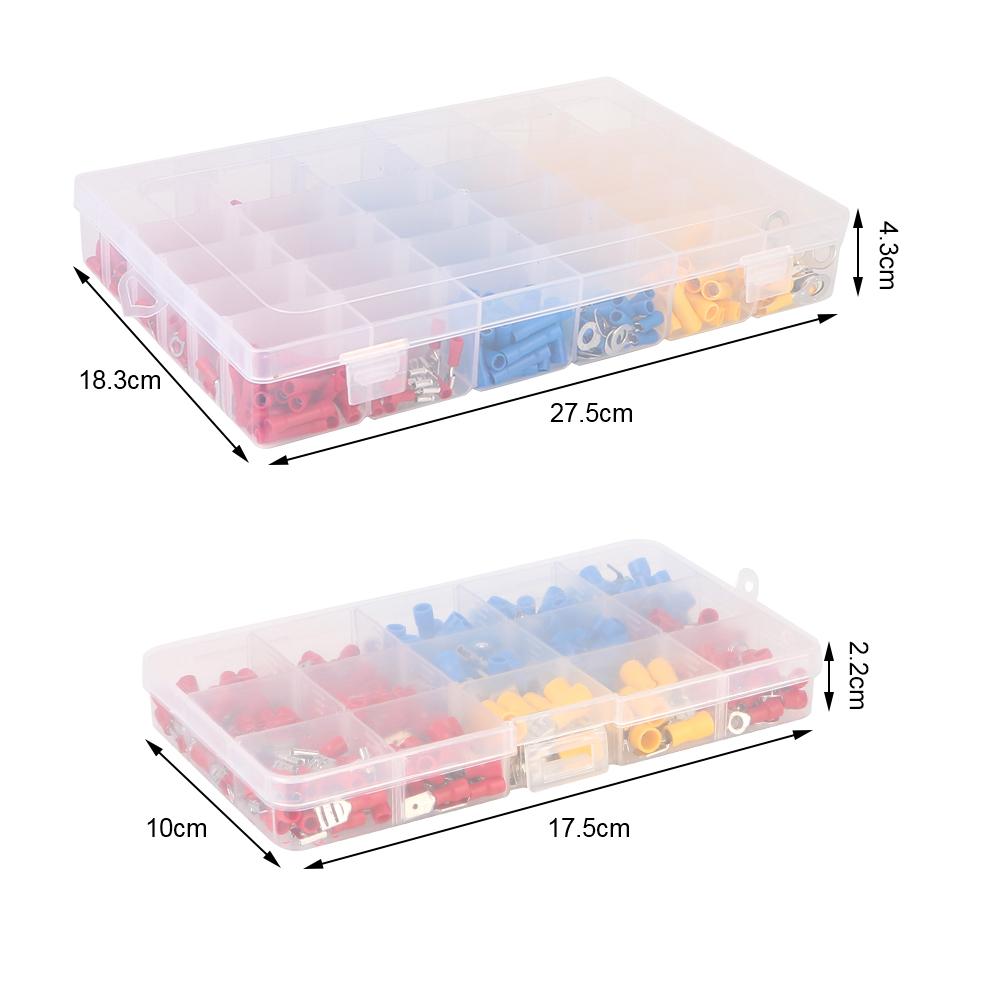 Изолированный кабельный соединитель Ассорти обжимных клемм 280/480 шт. Лопатка, стыковая, кольцевая клемма, вилочный набор, вальцованные клеммы, ассортиментный набор, обжим для электрических проводов
