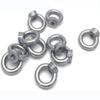 1/10pcs 304 Stainless Steel Threaded Nut Fastener M8(5/16") Eyebolt Ring  Lifting Accessories