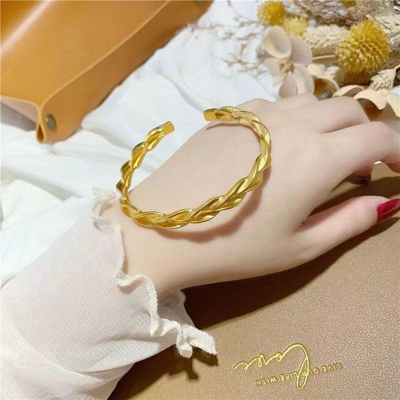 Accessories Wheat Ear Opening Women's Twist Bracelet Niche Light Luxury High-end Accessories Bracelet