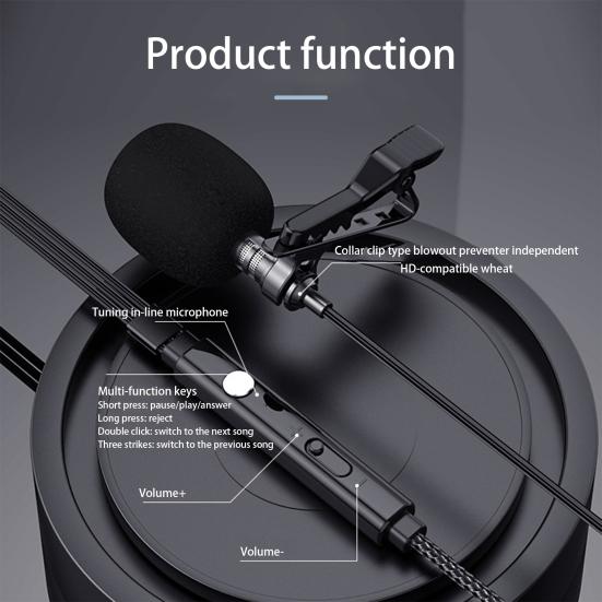 Wired Earbud Stereo To Music High Surround Listening Clarity Calls 3dB Calling Curved