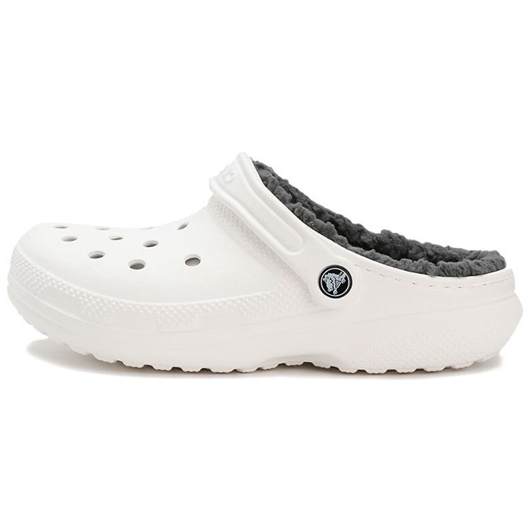 Crocs Классические утепленные клоги Белые Унисекс Сандалии 203591-10M