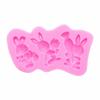 3 Rabbit Silicone Molds Small Rabbit Hug Radish Jelly Chocolate Pudding Mousse Cake Decoration Grinder