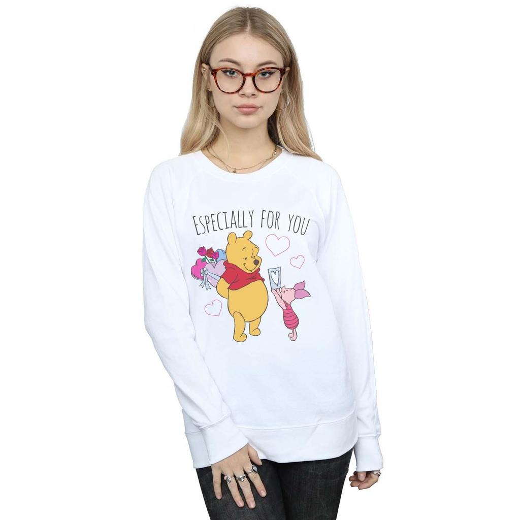 Disney Womens/Ladies Winnie The Pooh Piglet Valentines Gift Sweatshirt