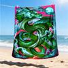 1pc Dragon Art Print Throw Blanket Polyester Fiber, Lightweight Flannel, Soft & Warm, All Season Use for Outdoor, Camping Digital Print