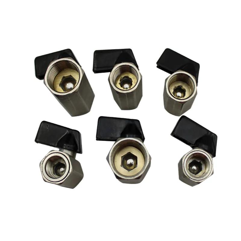 1/8" 1/4" 3/8" 1/2" Резьбовой Мини Латунный Шаровой Кран BSP Папа-Мама Компрессор Воздух Вода Газ Нефть Запорный Кран