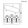 3 TL Saddle Ashtray Saddle Bridge with Screws for Telecaster TELE Electric Guitar