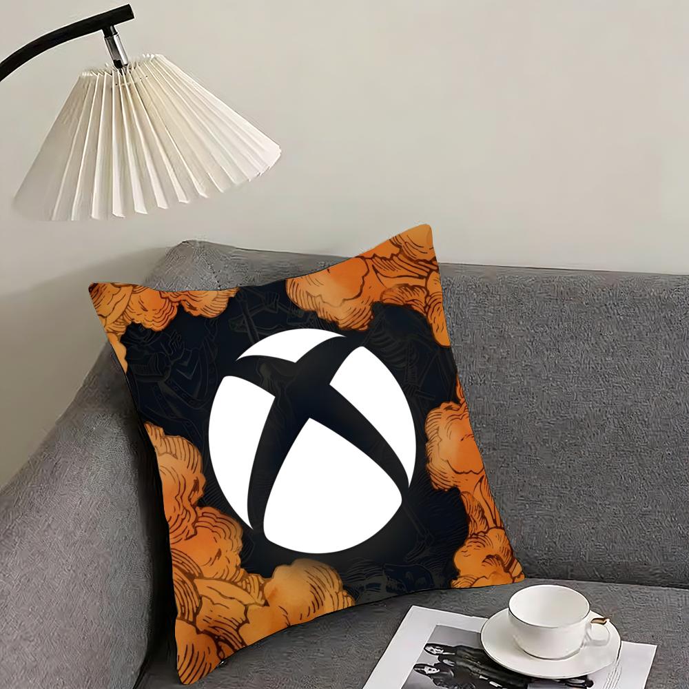 Двусторонняя наволочка-подушка с принтом X-XBox, двусторонняя плюшевая наволочка – Для автомобиля, дивана, спальни, идеально в качестве подарка.