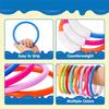 BAAU 16PCS Pool Toys, Colorful Pool Rings for Kids, Underwater Training, Swimming Pool Dive Ring Toy for Kids