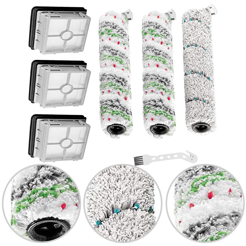 1 Set For Bissell For CrossWave  For X7 Pet Pro 3055 3277 3279 Brush Roller Kit Vacuum Cleaner Accessories Spare To Replace