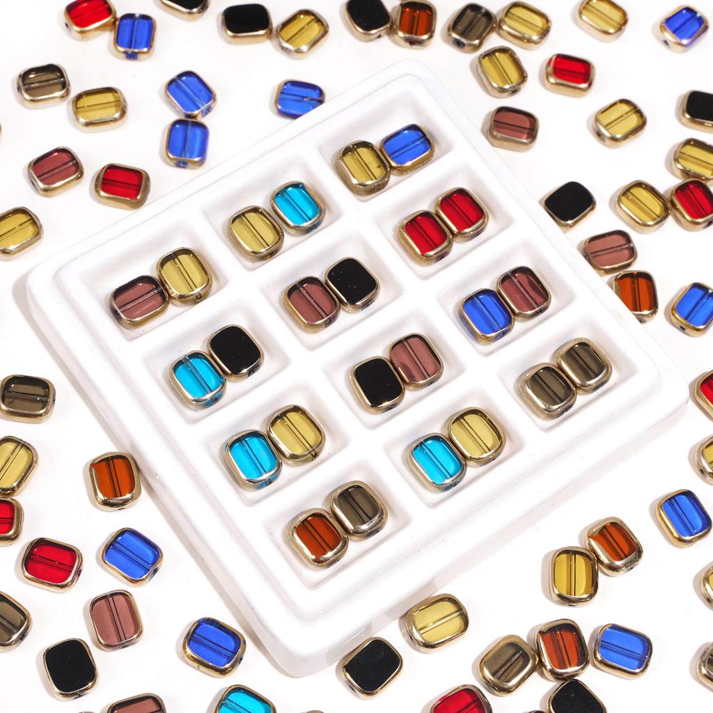 5-10 шт. Эллипс стеклянные бусины хрустальные разбросанные бусины для самостоятельного изготовления браслетов ожерелий ювелирных изделий