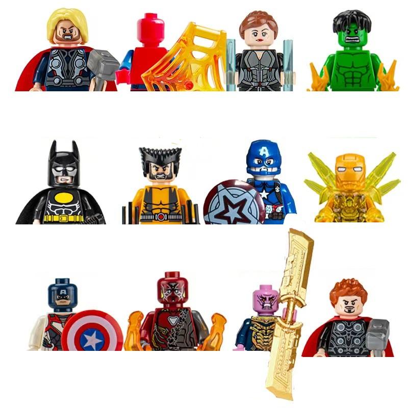Фильмы Marvel Мстители, супергерои, Человек-паук, Железный человек, Танос Кубики Собранный конструктор Игрушка Подарок