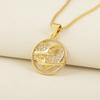 Nidin New Arrival Romantic Love Heart Charms Pendant Necklace For Female Male Couples Lock Head/Round Shape Daily Party Jewelry