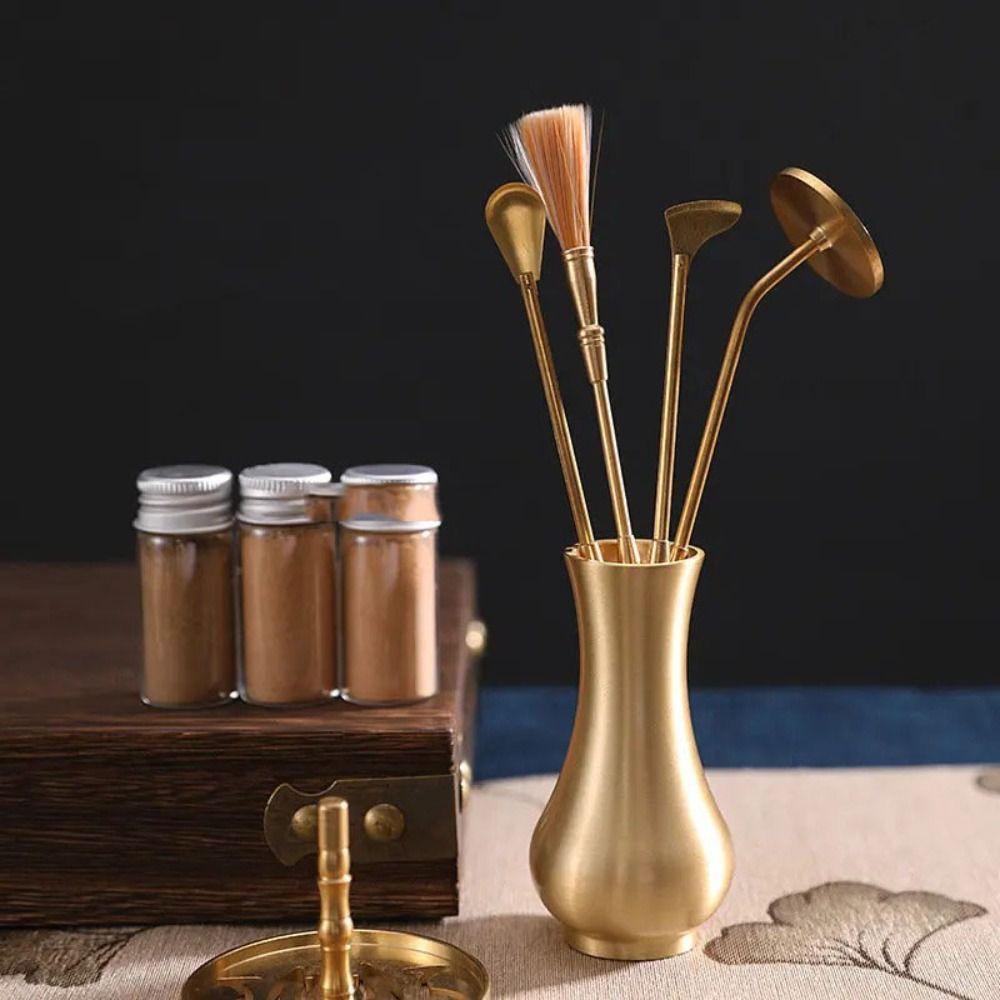 Brass Incense Spoon Thickened Ash Presser Fragrance Accessory Incense Shovel Home