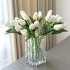 Artificial Pe Plastic Tulip, Simulated Green Plant Bouquet Home Flower Arrangement Decoration Ornament