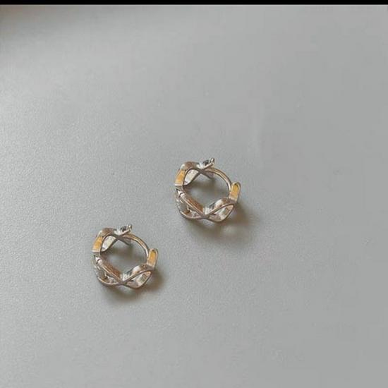 Серьги-иглы из серебра 925 пробы в корейском стиле с гонконгским шармом — модная застежка и дизайн ушных косточек