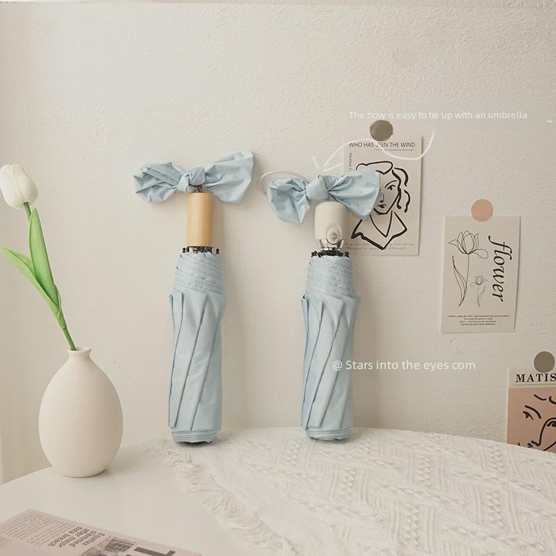 Автоматический складной зонт двойного назначения с защитой от УФ-излучения для солнца и дождя