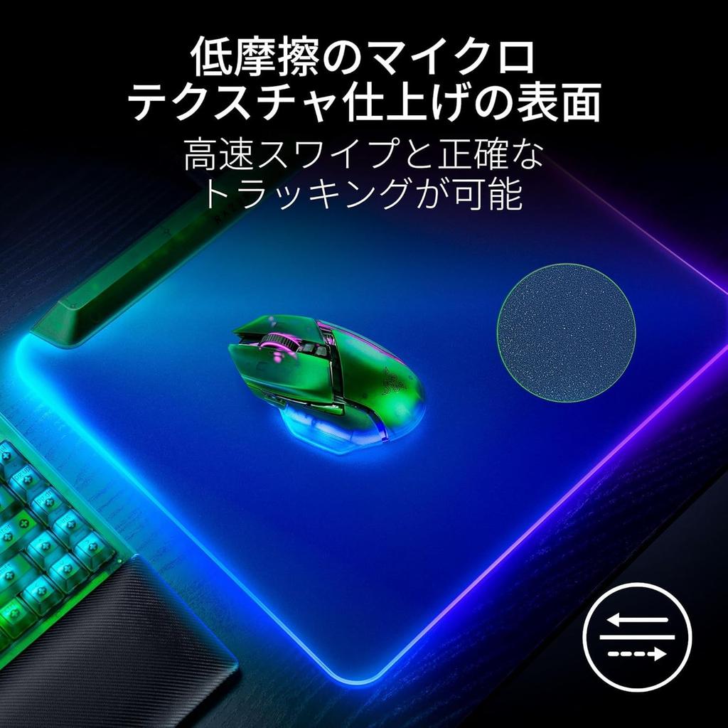 Игровой коврик для мыши Firefly V2 Pro Phantom Green Edition с разрешением 360x278, микротекстурированной поверхностью, нескользящей основой, подсветкой, [Б/у]