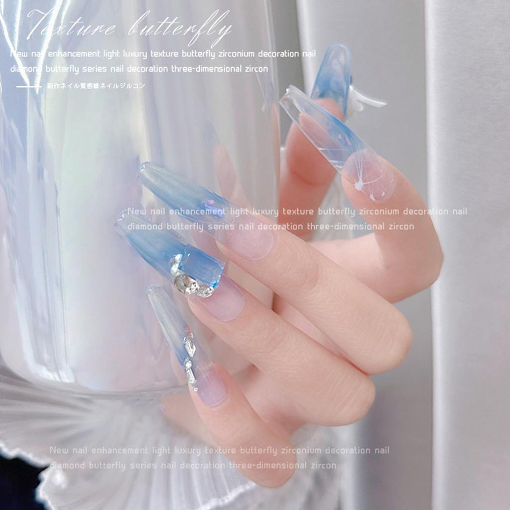 10 Pcs Nail Rhinestones Nail Crystal Gems Rectangular Nail Charms Clear Nail Art Charms Nail Art Decorations for Women