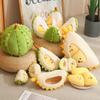 Detachable Fruit Durian Plush Pillow Collection Peeling Durian Plush Doll  Kids Birthday Christmas