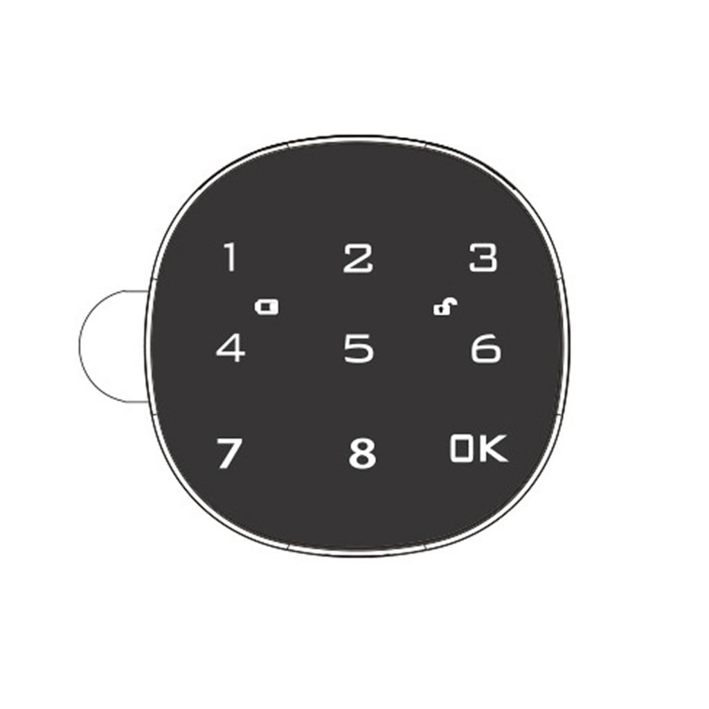 Digital Electronic Smart Mailbox Lock Touch Screen Lock File Iron Steel Desk Cabinet Door Password Keypad Lock Easy To Use 20MM-