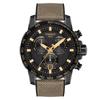 Tissot Super Sport Chronograph Watch, Textile Strap, Black Dial, Officially Imported, Men's, Model T1256173705101