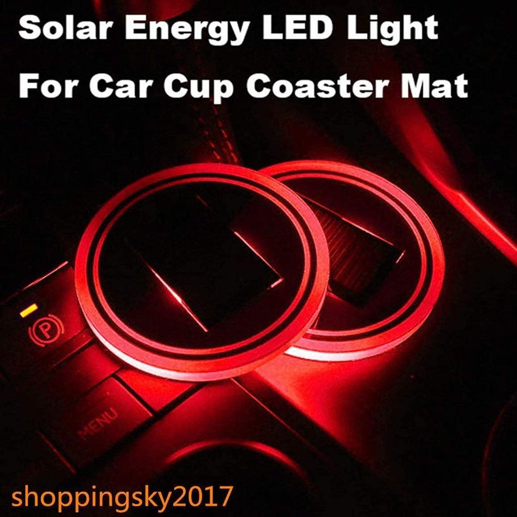 Светодиодная подставка Светодиодные подстаканники 2 шт. 7 цветов Светящаяся подставка для чашки Светодиод