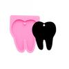 UV Resin Silicone Tooth Mold Epoxy Resin Molds for DIY Keychain Jewelry Making Tools Shining Resin Moldes