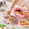 1200 мл двухслойный ланч-бокс с ручкой микроволновая печь Bento Box для школы офис еда герметичная свежая коробка контейнеры для хранения