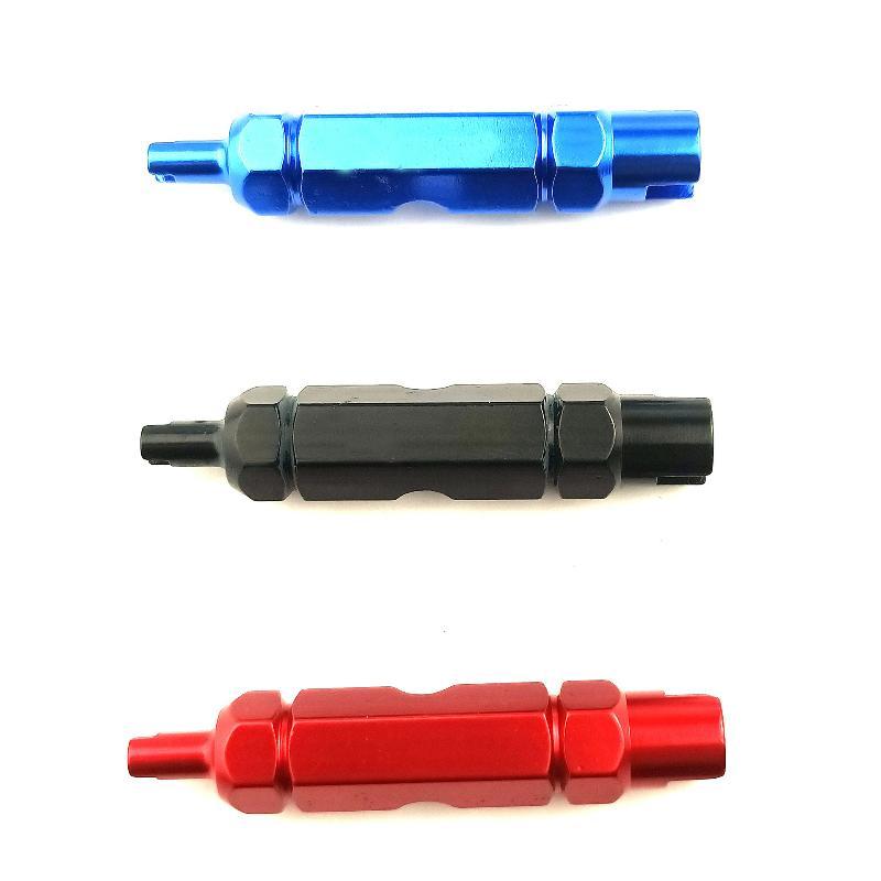 Multifunctional Bike Valve Core Remover 1Pcs 3-in-1 Wrench Spanner Tool Portable for Student Cyclists Daily Bike Maintenance