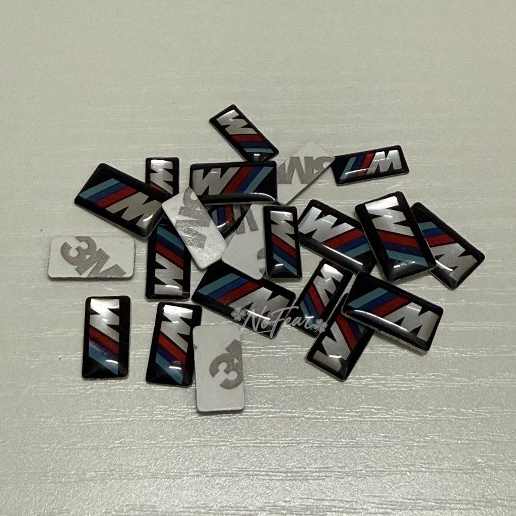 kyapx5 For M Logo 4/8pcs Car Steering Wheel Sticker Hub Decoration Decals Lables For BMW M F31 F34 F32 E52 E53 E60 E90 E91 E92 E93