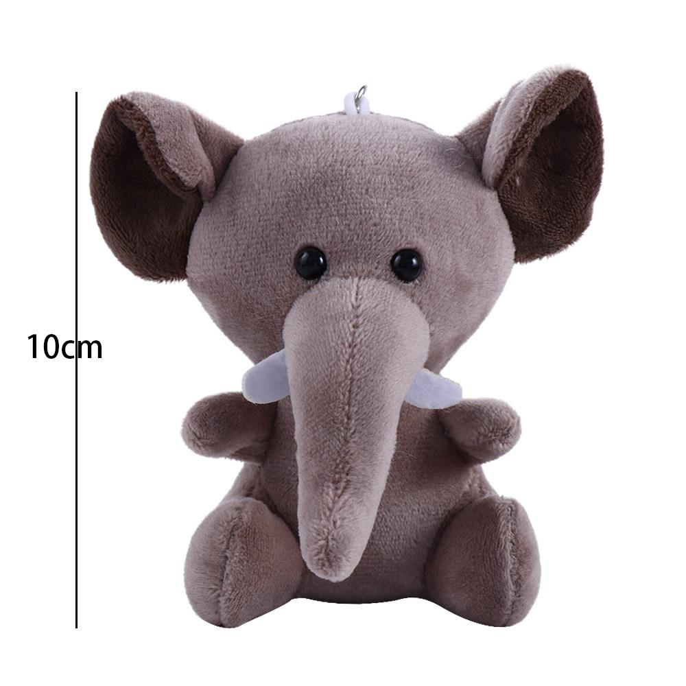 For Girl Jungle Brother Tiger Elephant Small Pendant Plush Keychain Stuffed Doll Keychain Stuffed Animal Toy Animal Plush Toy