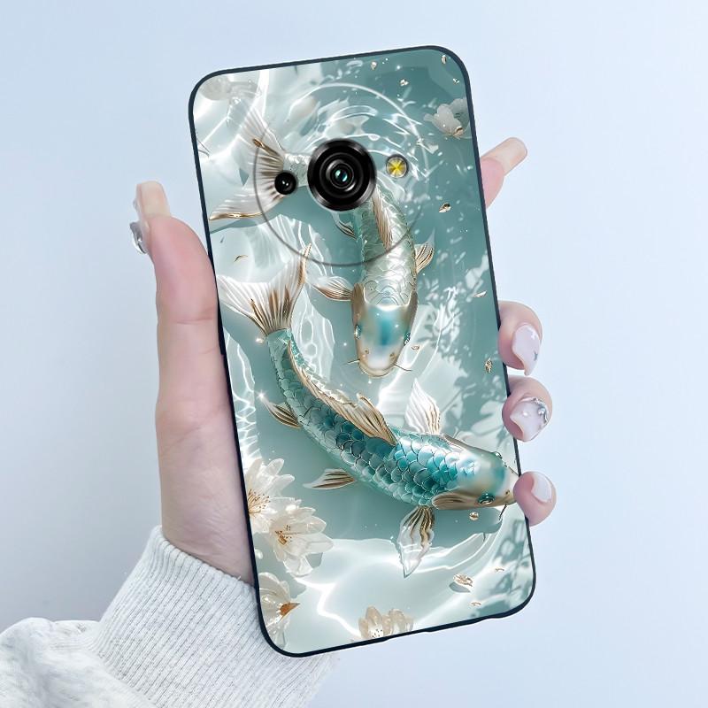 Для Oukitel C59 Чехол Oukitel C59 Pro Обложка Роскошный Милый Любовь Кролик Забавный Узор Черный ТПУ Мягкий Силикон Защитный Чехол для Телефона
