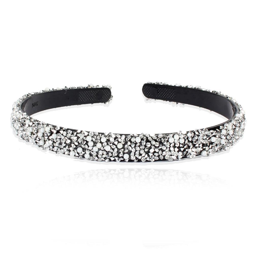 Simple Simulated Pearl Luxury Crystal Hairbands Hair Accessories Hair Hoop Pearl Headbands